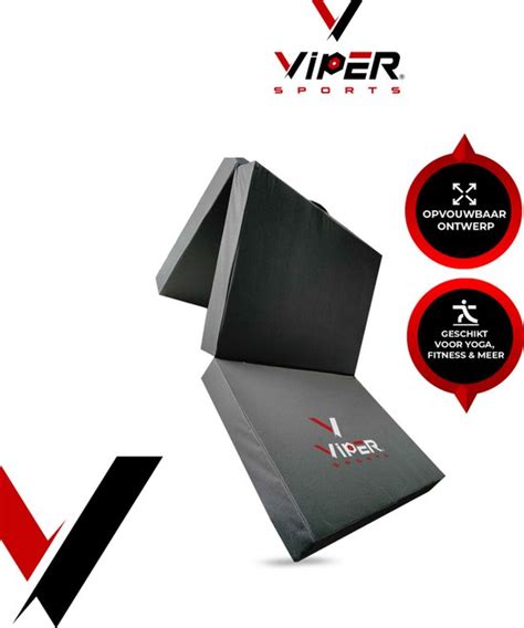 Viper Sports Fitnessmat – Opvouwbare Turnmat – Yoga .